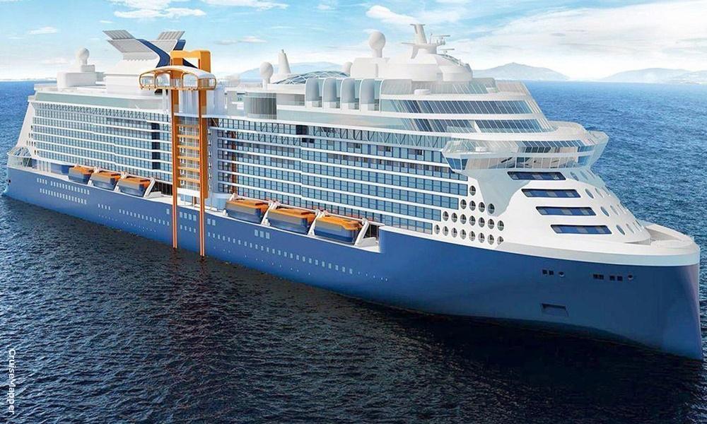 Celebrity Cruises Edge-class ship model