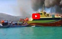Ferry Catches Fire in Malaysia