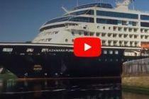 VIDEO: Azamara Cruises ship rejected over Coronavirus fears sails into Glasgow, Scotland