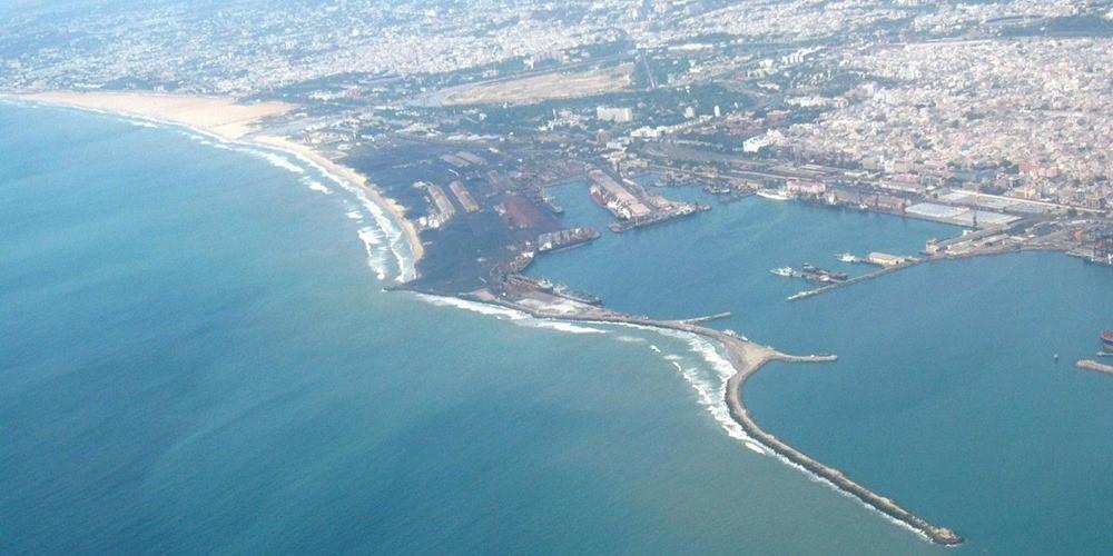 Image result for chennai port aerial view