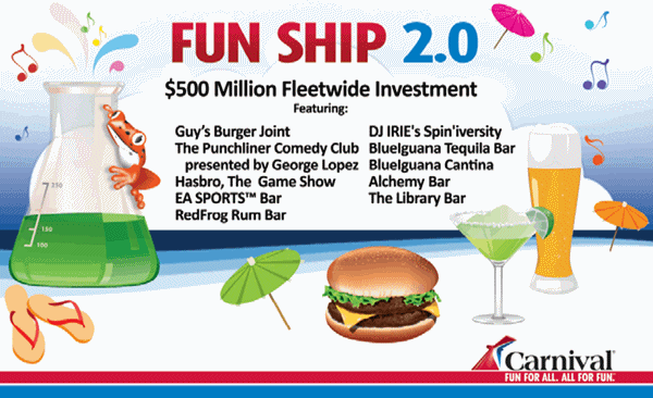 carnival fun ship 2.0 schedule