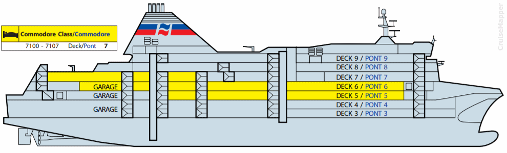 Normandie Ferry Deck Plan CruiseMapper