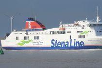 Irish Sea ferry Stena Mersey leaves Belfast for the last time