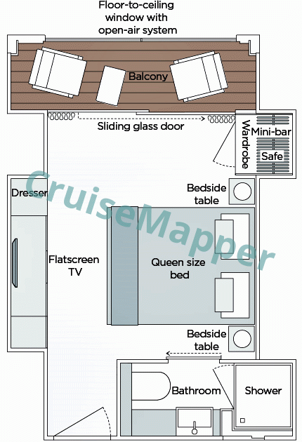 Emerald Luna Balcony Grand Suite  floor plan