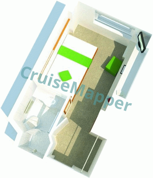 Britannia Studio Single Cabin  floor plan