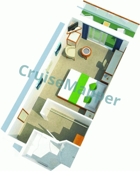 Britannia Balcony Cabin  floor plan