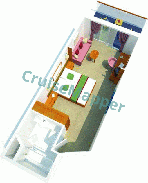 Britannia Deluxe Balcony Cabin  floor plan
