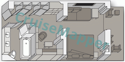 ms Koningsdam Signature Suite  floor plan