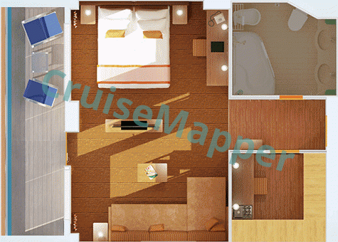 Carnival Vista Grand Suite  floor plan