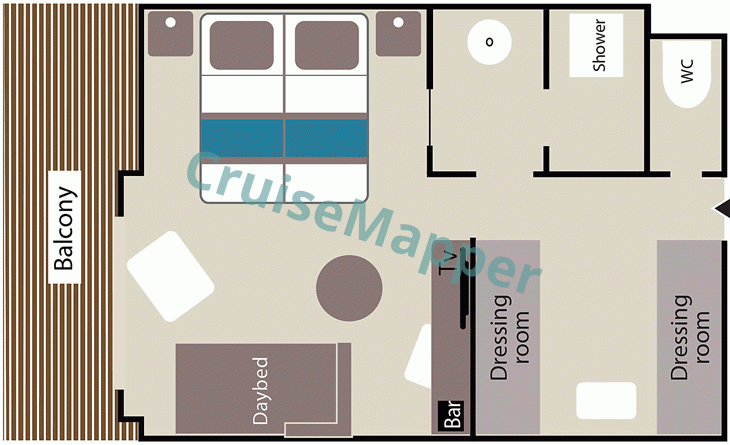 Le Lyrial Deluxe Suite floor plan