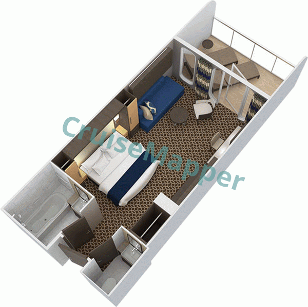 Ovation Of The Seas Junior Suite  floor plan