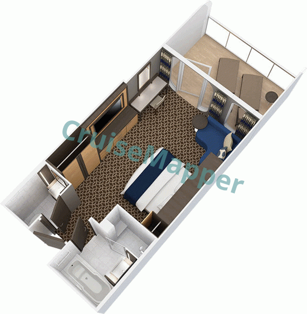 Ovation Of The Seas Spa Junior Suite  floor plan