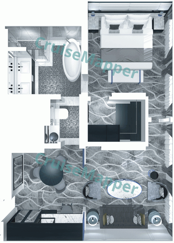 National Geographic Islander 2 Owners Suite  floor plan