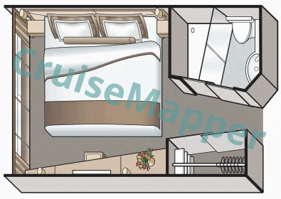 Viking Osfrid French Balcony Cabin  floor plan