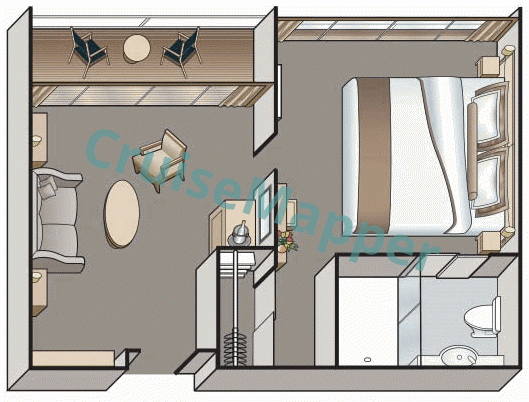Viking Osfrid Balcony Suite  floor plan