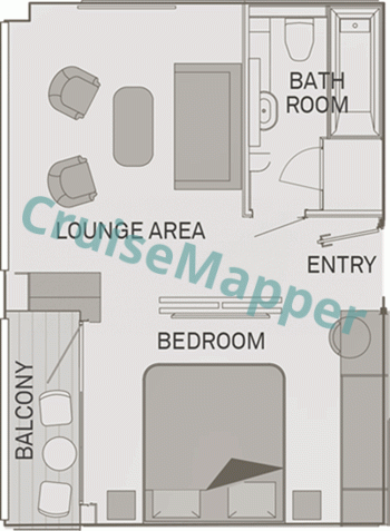 Scenic Amber Royal Suite  floor plan