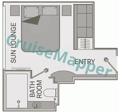 Scenic Azure Riverview Suite  floor plan