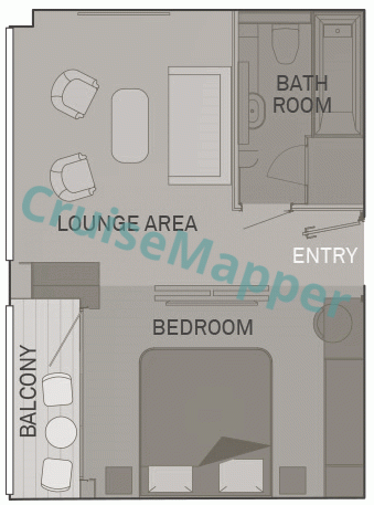 Scenic Diamond Royal Suite  floor plan