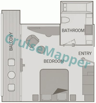 Scenic Diamond Junior Suite  floor plan