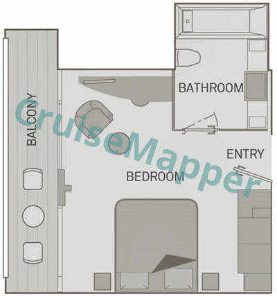 Scenic Emerald Junior Suite  floor plan