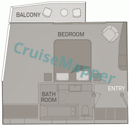 Scenic Pearl Royal Panorama Suite  floor plan