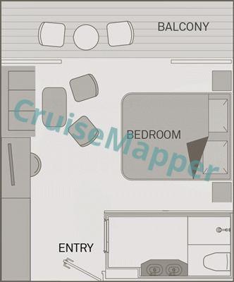 Scenic Tsar Royal Suite  floor plan