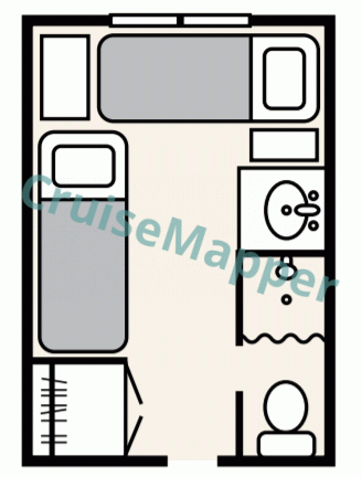 Admiralty Dream Category AA Oceanview Cabin  floor plan