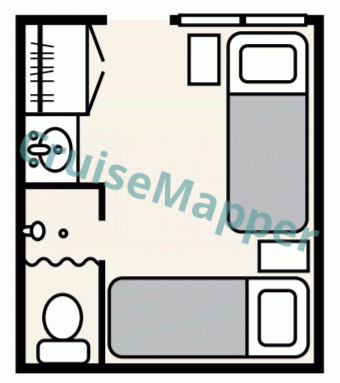 Admiralty Dream Category A Oceanview Cabin  floor plan