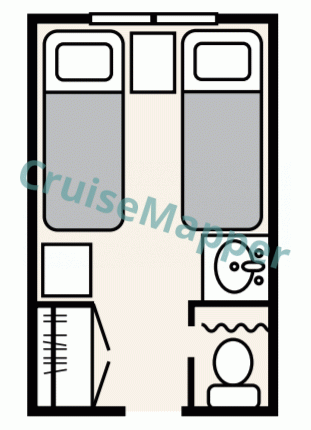 Alaskan Dream Category A Oceanview Cabin  floor plan