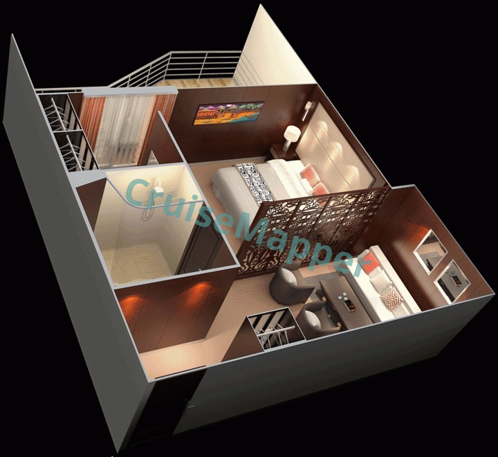 Aranui 5 Royal Suite  floor plan