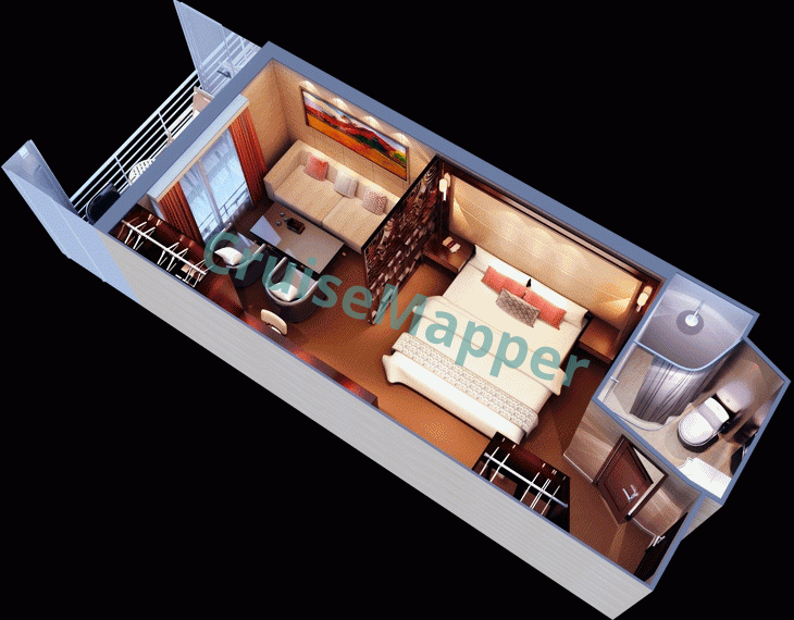 Aranui 5 Premium Suite  floor plan