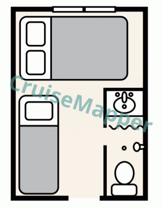 Baranof Dream Category AA Oceanview Cabin  floor plan