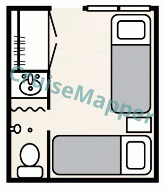 Baranof Dream Category A Oceanview Cabin  floor plan