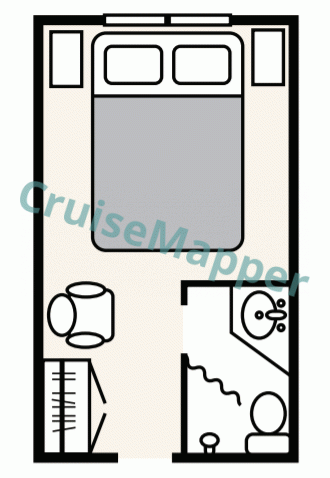 Chichagof Dream Category AAA Oceanview Cabin  floor plan