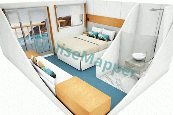 Galapagos Legend Balcony Suite  floor plan