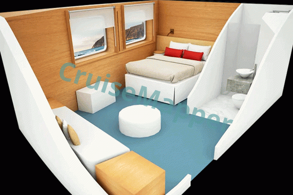 Galapagos Legend Window Junior Suite Plus  floor plan