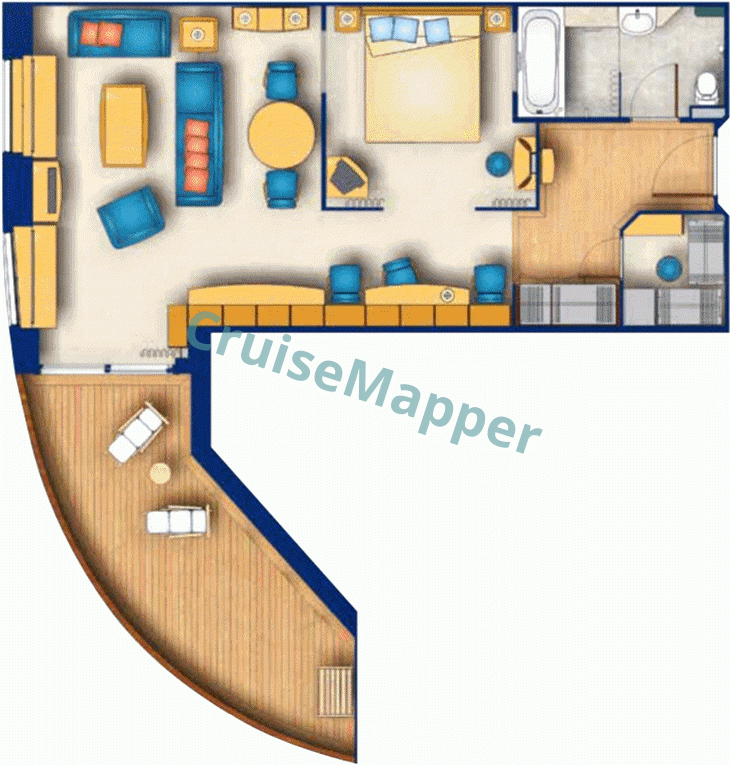 ms The World Studio Apartments  floor plan