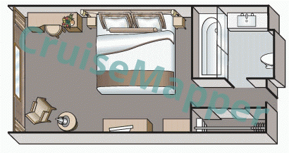 MS Mayfair Window Cabin  floor plan