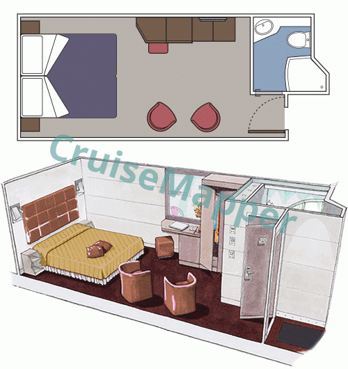 MSC Meraviglia MSC Yacht Club Interior Suite  floor plan
