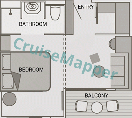 Scenic Aura Deluxe Suite  floor plan