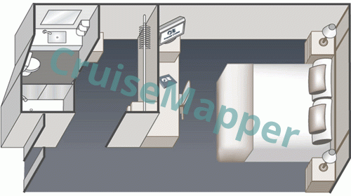 Majestic Princess Interior Cabin  floor plan