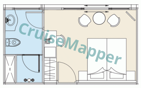 RV Mekong Princess (French Balcony) Apsara and Saigon Suites  floor plan