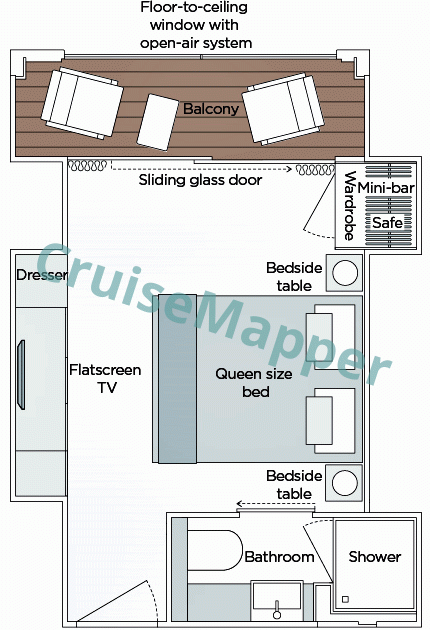 Emerald Sky Balcony Grand Suite  floor plan