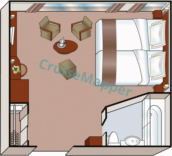 MS Amadeus Brilliant French Balcony Amadeus Suite  floor plan