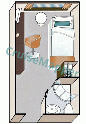 MS Amadeus Brilliant Single Cabin  floor plan