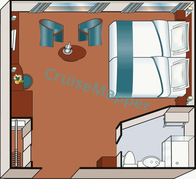 MS Dutch Grace French Balcony Amadeus Suite  floor plan