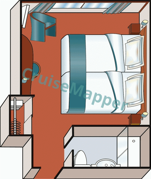 MS Dutch Grace Window Cabin  floor plan