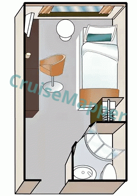 MS Amadeus Elegant Single Cabin  floor plan