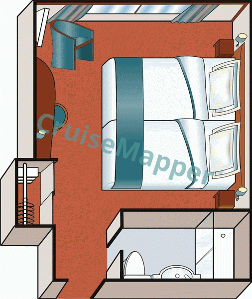 MS Amadeus Rhapsody Window Cabin  floor plan