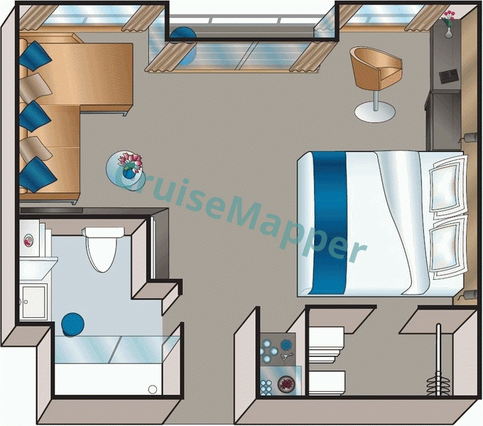 MS Amadeus Silver II Balcony Amadeus Suite  floor plan